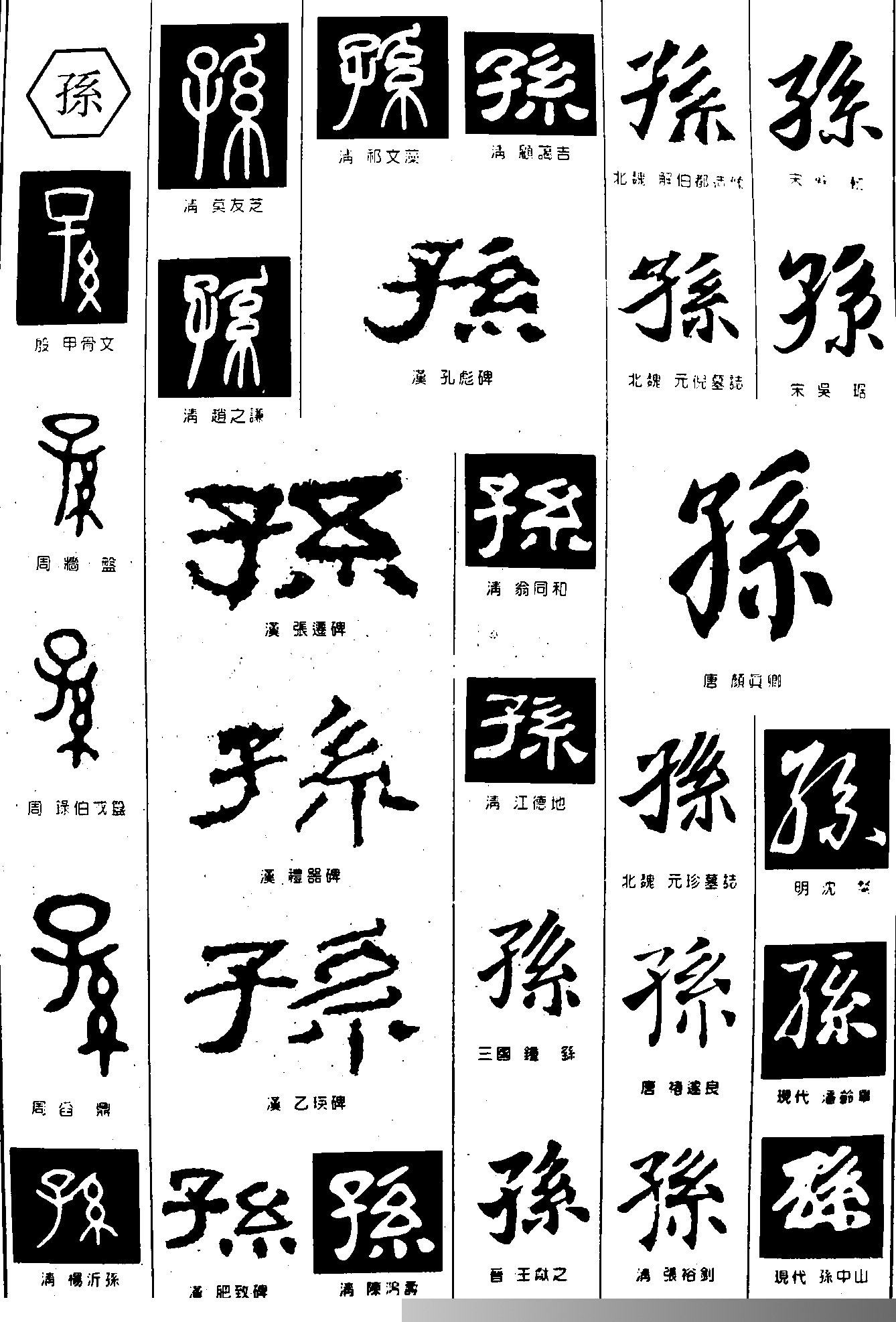 百家姓-孙-字图形设计_小柯_-站酷ZCOOL